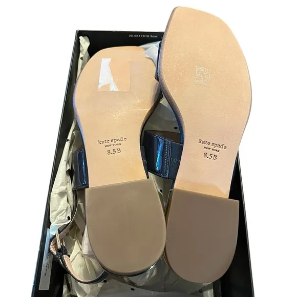 kate spade new york Merritt Patent Leather Banded Sandals NEW Size 8.5