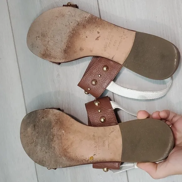 Kate Spade Women Stilwell Leather Sandals shoes sz 10.5M