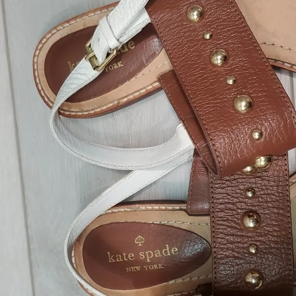 Kate Spade Women Stilwell Leather Sandals shoes sz 10.5M