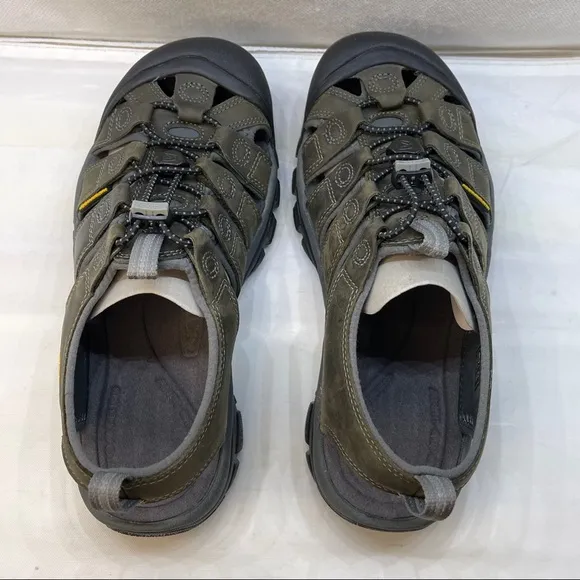 KEEN Newport Leather Sandals Neutral Gray Gargoyle 1010122 Men’s size 8