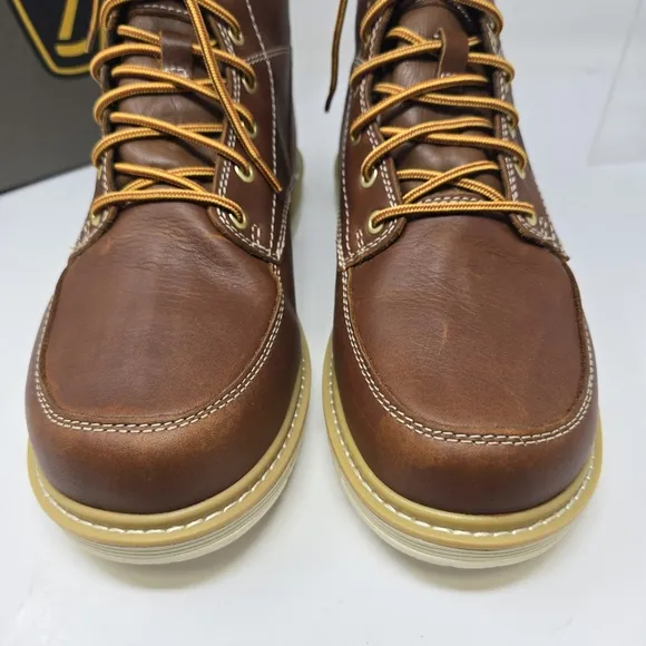 KEEN Utility Men's Size 9.5 EE San Jose 6&quot; Soft Toe Waterproof Work Boots Brown
