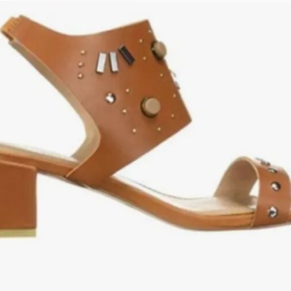 KELSI DAGGER SABRINA LEATHER STUDDED SANDALS NIB SZ 10
