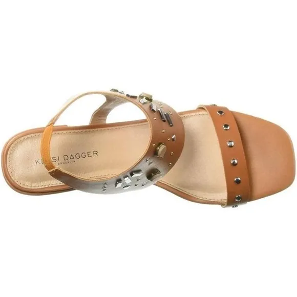 KELSI DAGGER SABRINA LEATHER STUDDED SANDALS NIB SZ 10