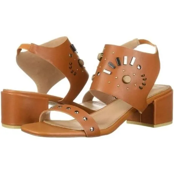 KELSI DAGGER SABRINA LEATHER STUDDED SANDALS NIB SZ 10