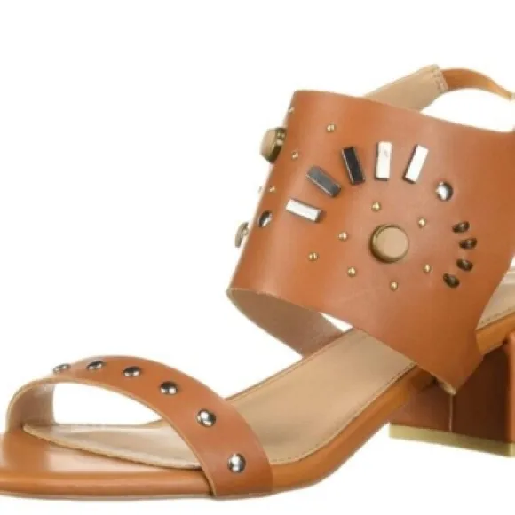 KELSI DAGGER SABRINA LEATHER STUDDED SANDALS NIB SZ 10