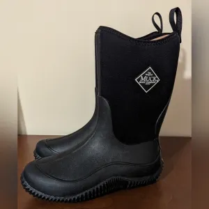 Kids Hale Muck Boots Size 4 New Easy To Clean Waterproof Neoprene Black