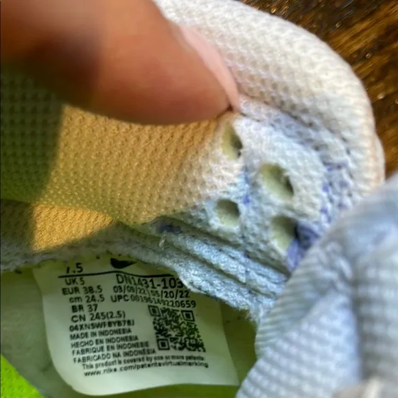 Kids' Nike Purple and White Sneakers