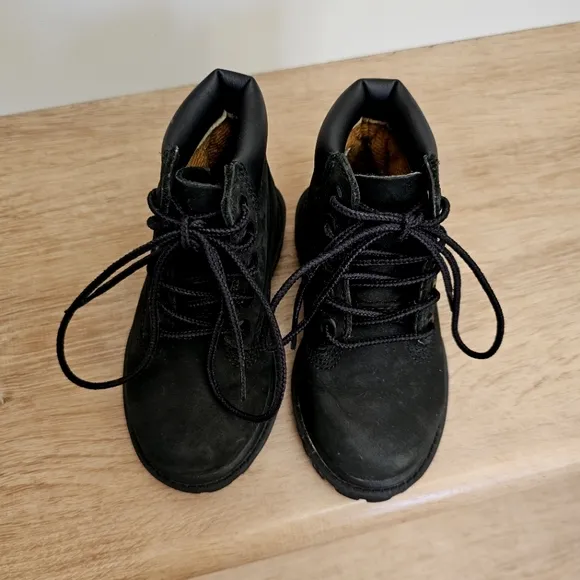 Kids Timberland Premium Boots Toddler sz 7 BLACK
