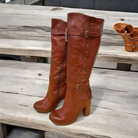 Kork-Ease Bailey Rust Tall Knee High Boots NWT Size 8.5