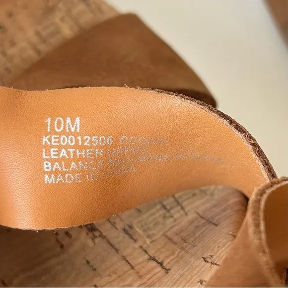 Kork Ease Drew Brown Leather Nailhead Studded Cross Banded Platform Sandals 10
