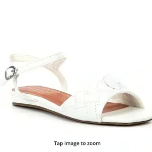 Kurt Geiger London Girls' Kensington white Leather Sandals
