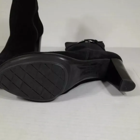 LA CANADIENNE Beverley WATERPROOF SUEDE MID CALF PLATFORM‎ BOOTS SZ 11 BLACK