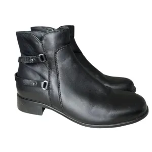La Canadienne Waterproof Black Leather Ankle Boots size 7
