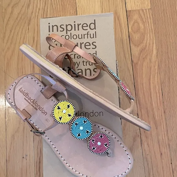 LAIDBACK LONDON Isko Sandals - Women’s Size 38 (US 7) &amp; 39 (US 8) - New In Box