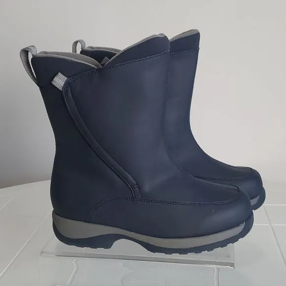 Lands'end Youth boots waterproof winter navy hiking sz 4M