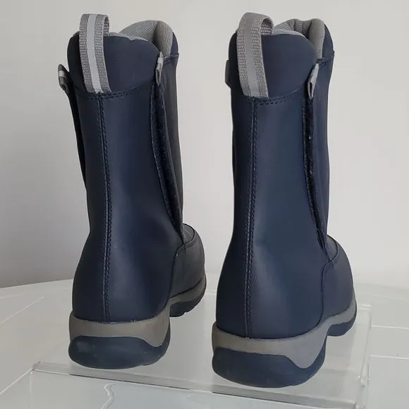 Lands'end Youth boots waterproof winter navy hiking sz 4M