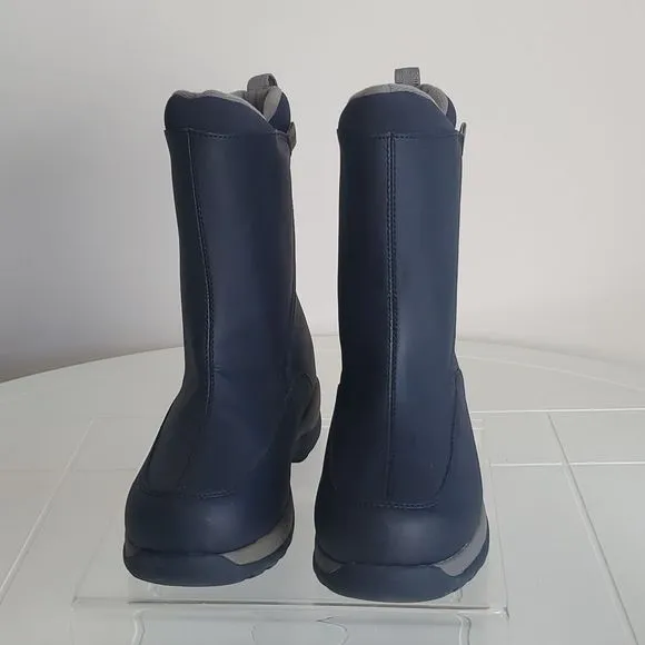 Lands'end Youth boots waterproof winter navy hiking sz 4M
