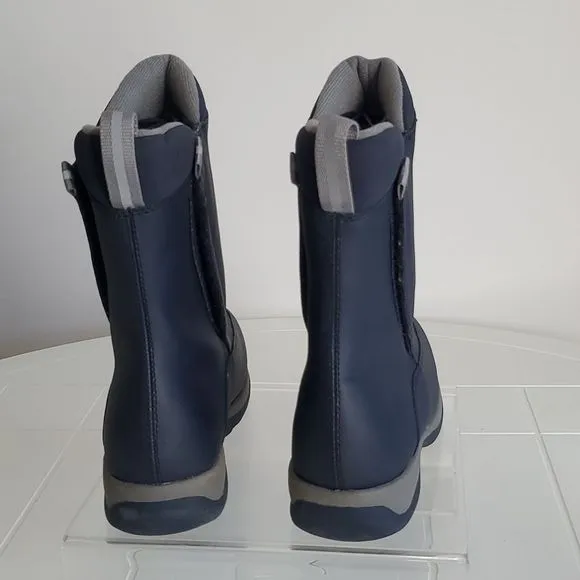 Lands'end Youth boots waterproof winter navy hiking sz 4M