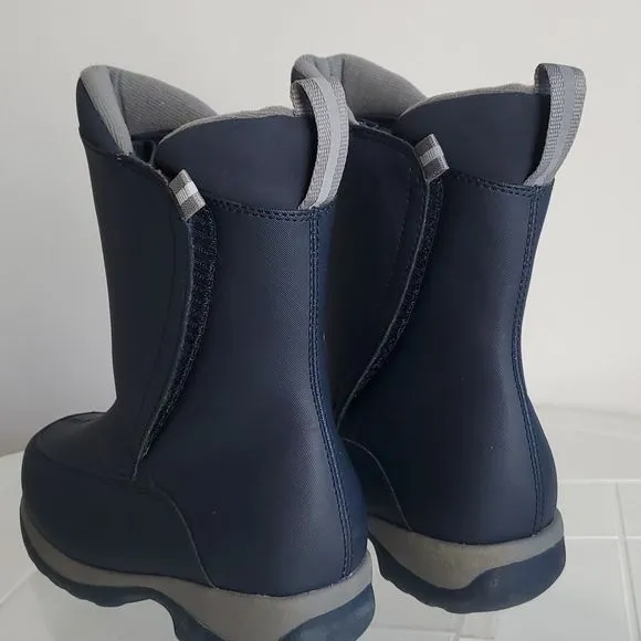Lands'end Youth boots waterproof winter navy hiking sz 4M