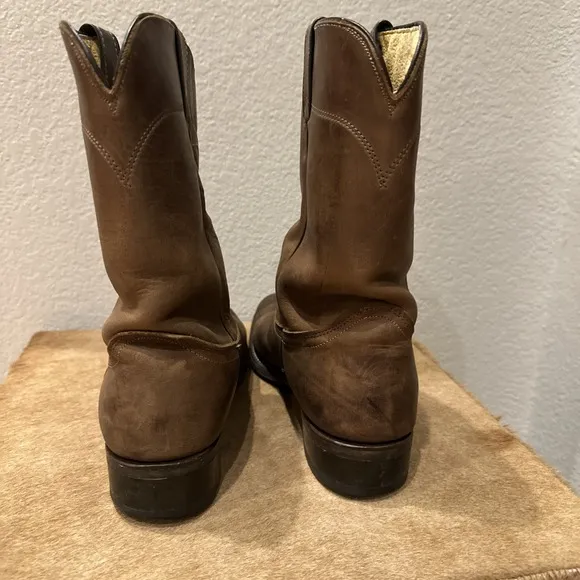 Laredo 28-2104 Dirty Brown Mechanic Trucker Boots sz 9 EE  (S1699)