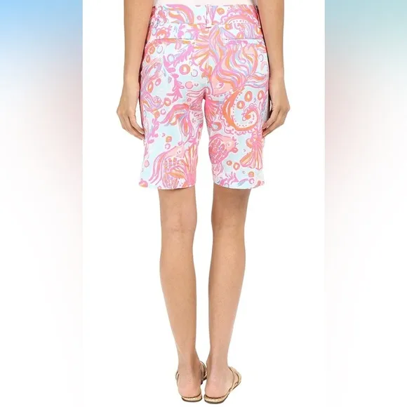 Lilly Pulitzer 10 inch Pink Pout Too Much Bubbly Chipper Shorts Size 00 NWOT