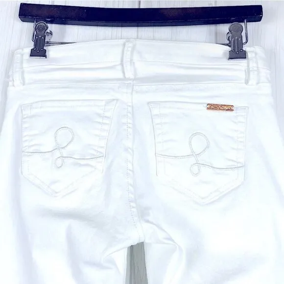 Lilly Pulitzer Jeans White South Ocean LaceTrim Crop 2 NWOT