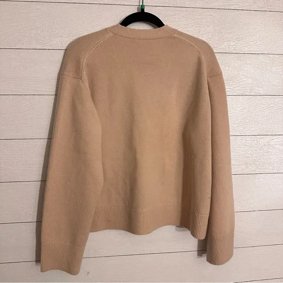 Lillysilk Cropped Wool-Cashmere Blend Cardigan NWT Small