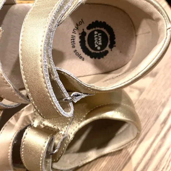 Livie &amp; Luca Leather Toddler 12 Unicorn Sandals