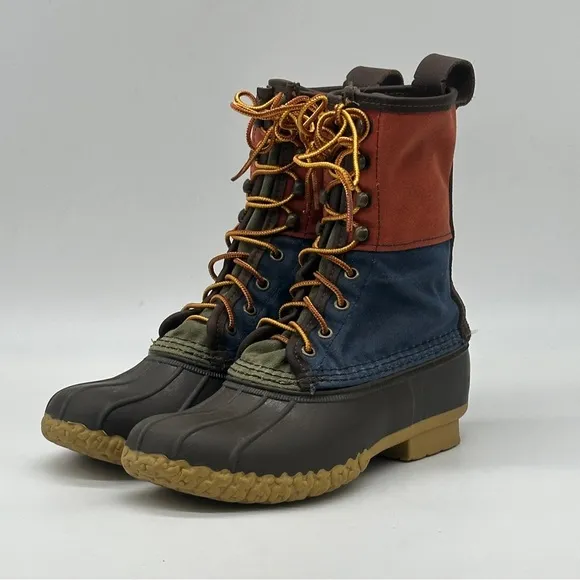 L.L. Bean Multicolor Duck Boots. Size 7