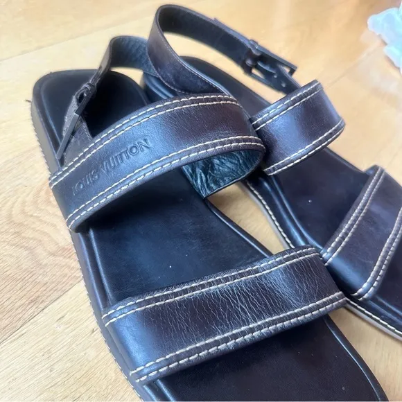 Louis Vuitton Leather Sandals