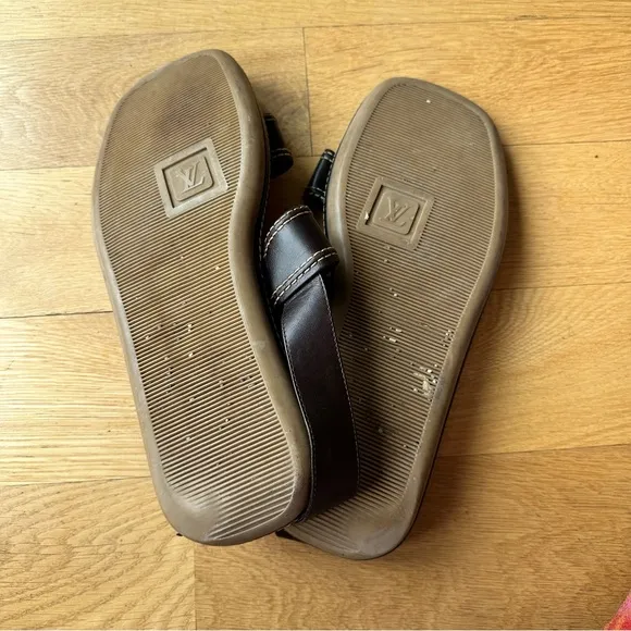 Louis Vuitton Leather Sandals