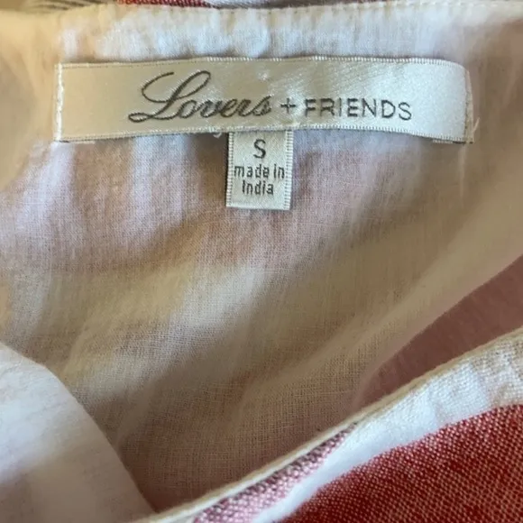 LOVERS   Friends Everglades Dress in Berry Stripe Size S