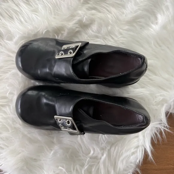 Lower East Side | Vintage Y2K Black Mega Platform Chunky Booties Mary Jane Shoes