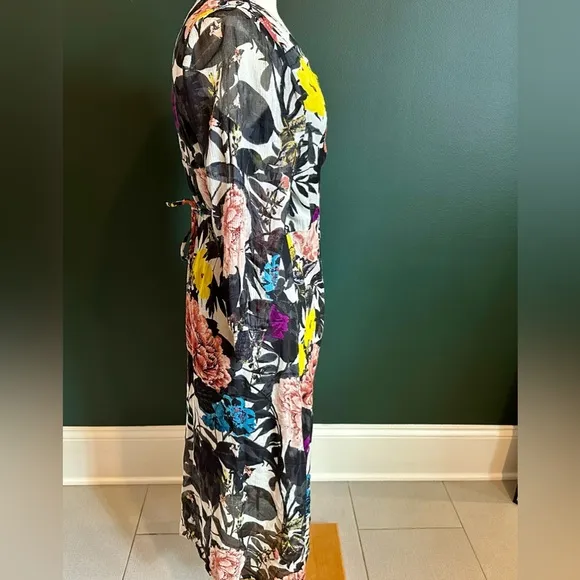 LUCKY BRAND -  Floral Wrap Dress - Elegant &amp; Flattering | Versatile Midi Dress
