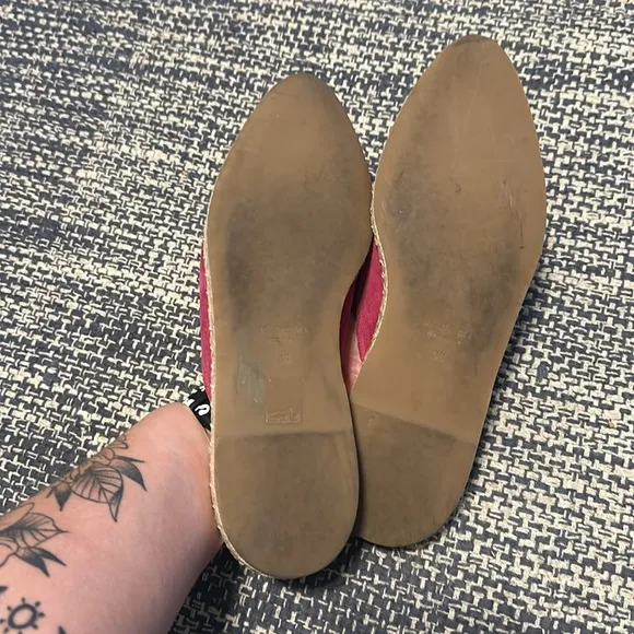 M. Gemi Burgandy Suede Lido Mules size 39