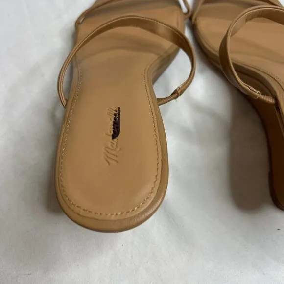 Madewell $128 The Kimmy Wedge Sandal in Amber Brown Size 10 NR004
