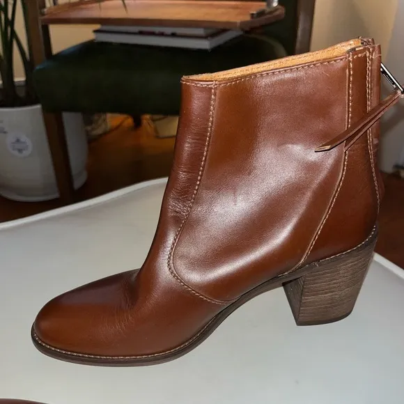 madewell ames leather boots in brown size 6.5