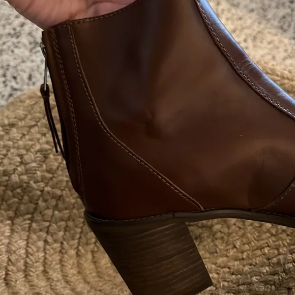 madewell ames leather boots in brown size 6.5