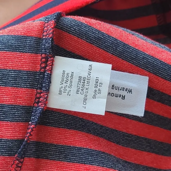 Madewell High Waisted Striped Bodycon Skirt