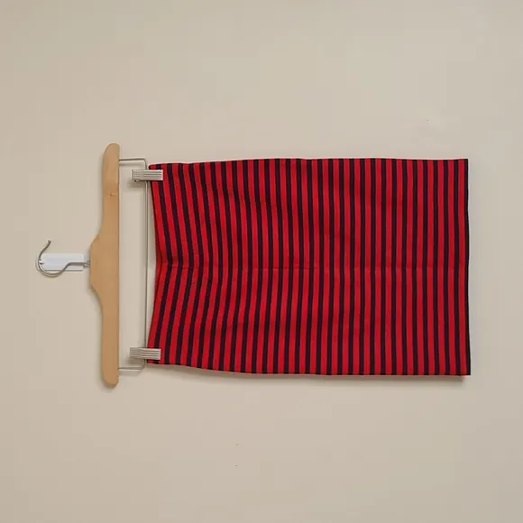 Madewell High Waisted Striped Bodycon Skirt