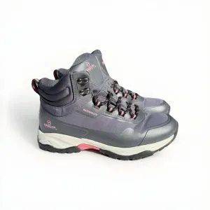 Magellan Outdoors 167566 Waterproof Hiking Boots Gray &amp; Pink Woman’s Size 8.5 B