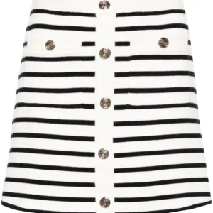 Maje Short striped knit skirt - Size FR 01