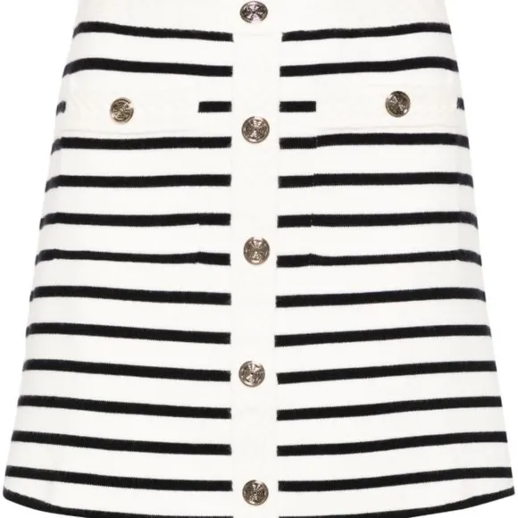 Maje Short striped knit skirt - Size FR 01
