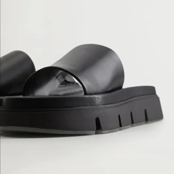 Mango goat leather sandals NWT