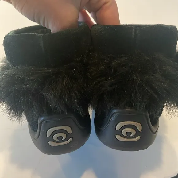 Manitobah Mukluk Snowy Owlet Black 8 Toddler Waterproof