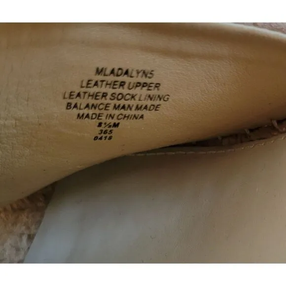 Marc Fisher 8.5M Leather Wedge Espadrille Jute Sandals Platforms Alida Ivory Mul