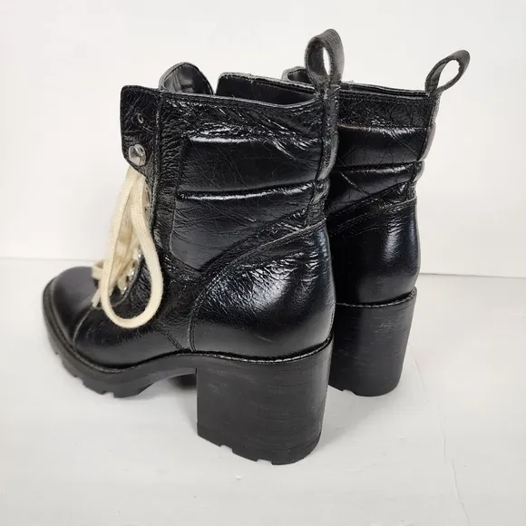 Marc Fisher chunky lace up boots, size 8