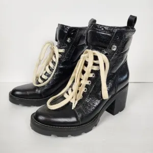 Marc Fisher chunky lace up boots, size 8