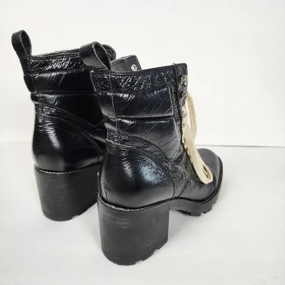 Marc Fisher chunky lace up boots, size 8