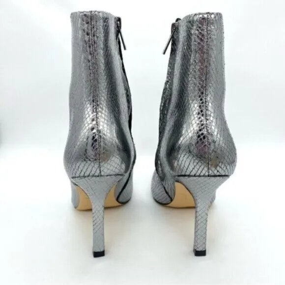 Marc Fisher Kendry Metallic Leather Stiletto Boots Size 8.5